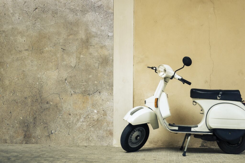 old scooter in Italy